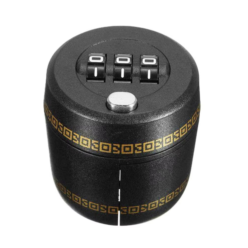 Plastic Wine Bottle Lock Secret for Wine Stopper Bottle Cap with Password Bar Wine Accessories Creative Gifts Black