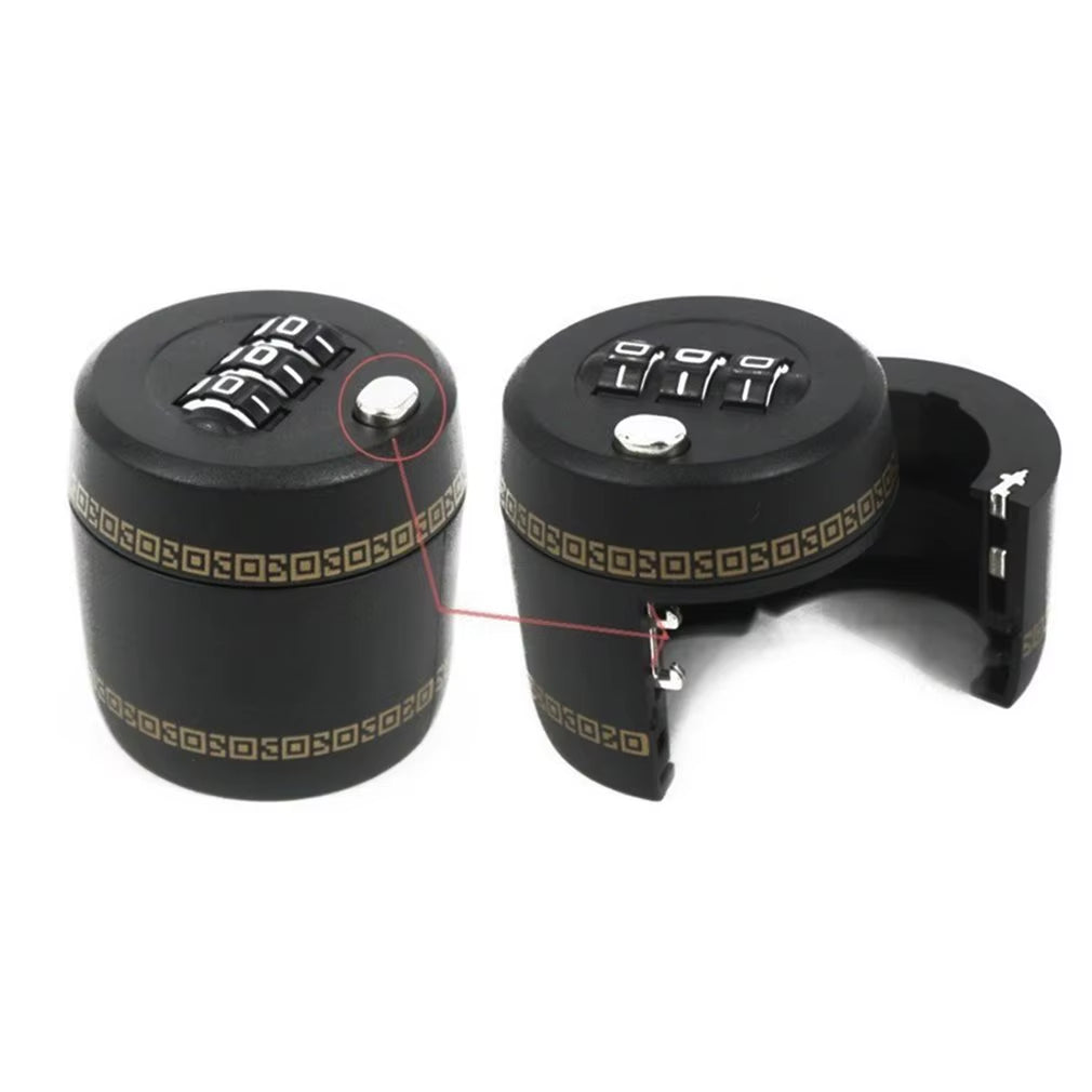 Plastic Wine Bottle Lock Secret for Wine Stopper Bottle Cap with Password Bar Wine Accessories Creative Gifts Black