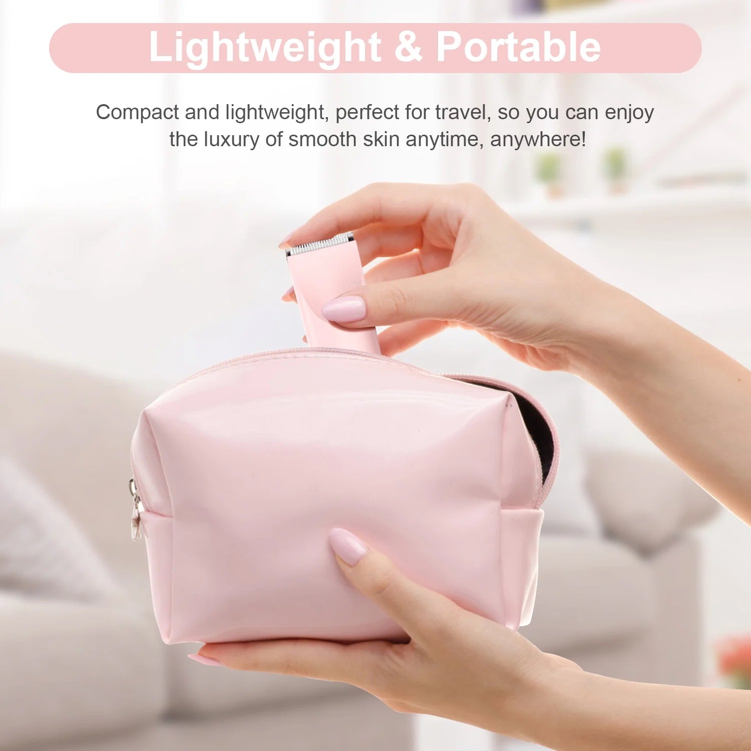 Luxora Electric Razor Dual-Head Shaver Face Bikini Trimmer, Rechargeable Wet Dry Use