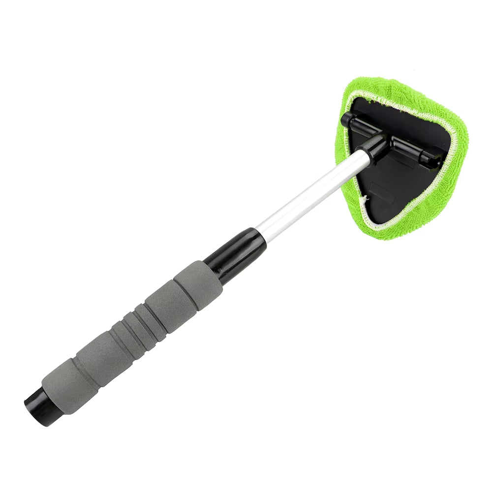 Telescopic Window Mist Eliminator – Microfiber Windshield Scraper & Cleaner Brush