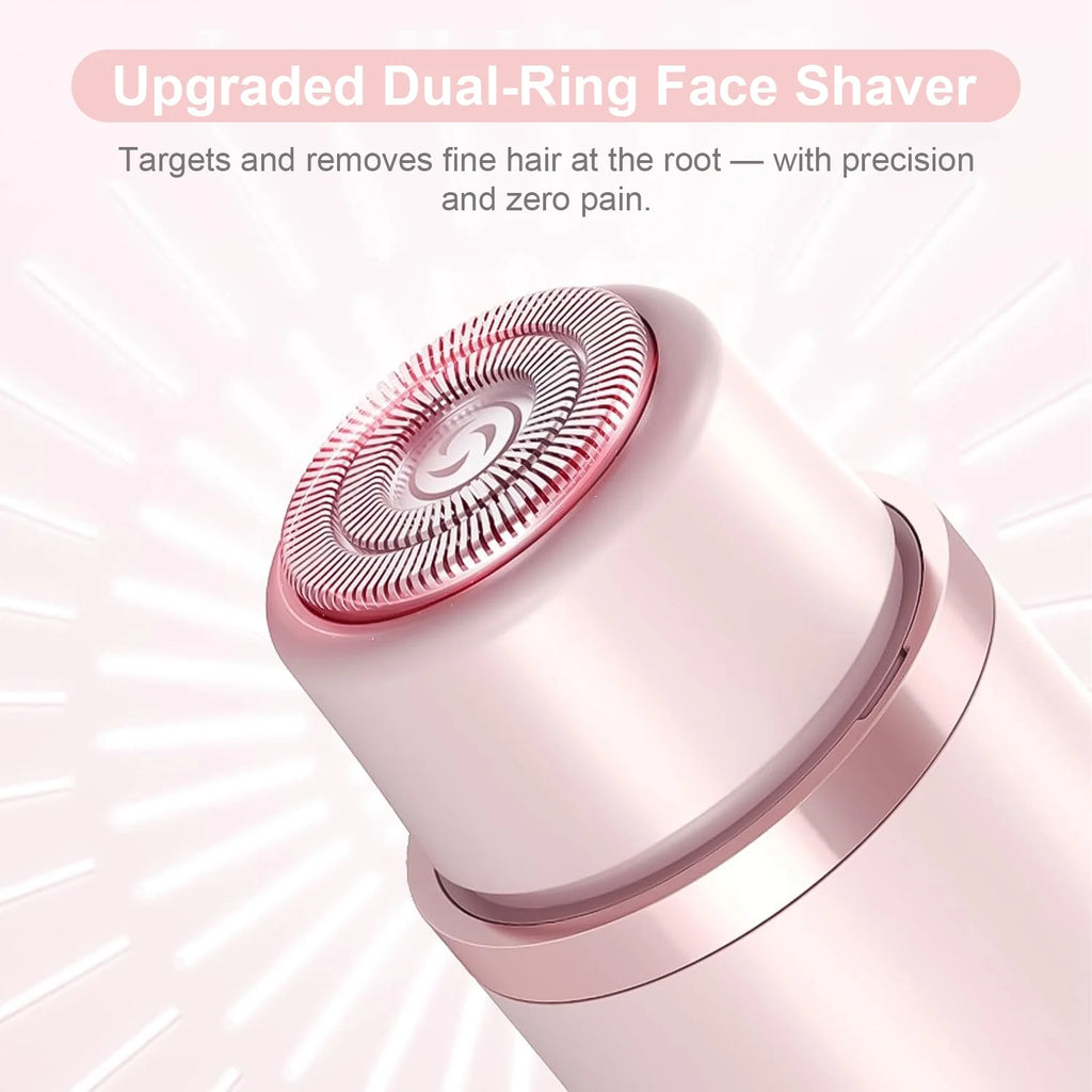 Luxora Electric Razor Dual-Head Shaver Face Bikini Trimmer, Rechargeable Wet Dry Use