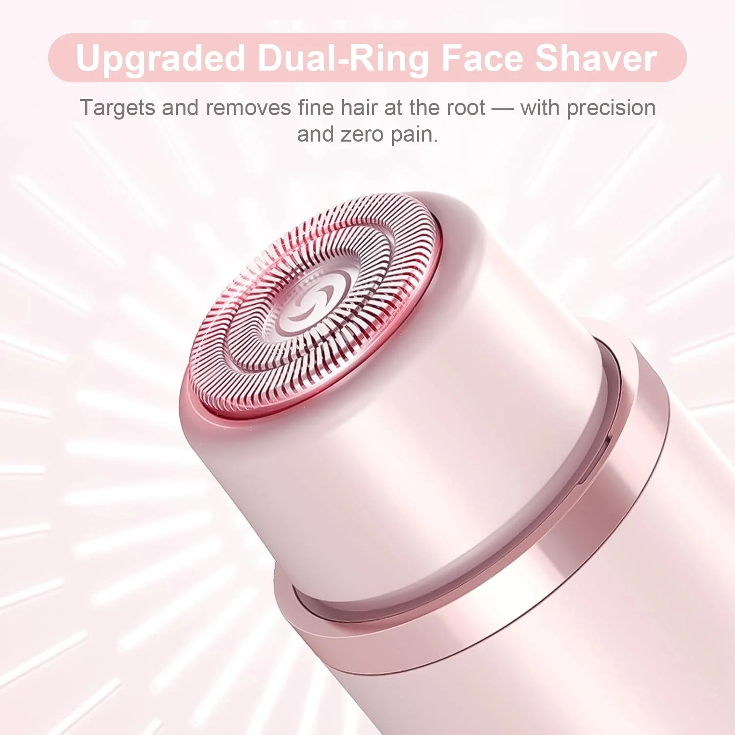 Luxora Electric Razor Dual-Head Shaver Face Bikini Trimmer, Rechargeable Wet Dry Use